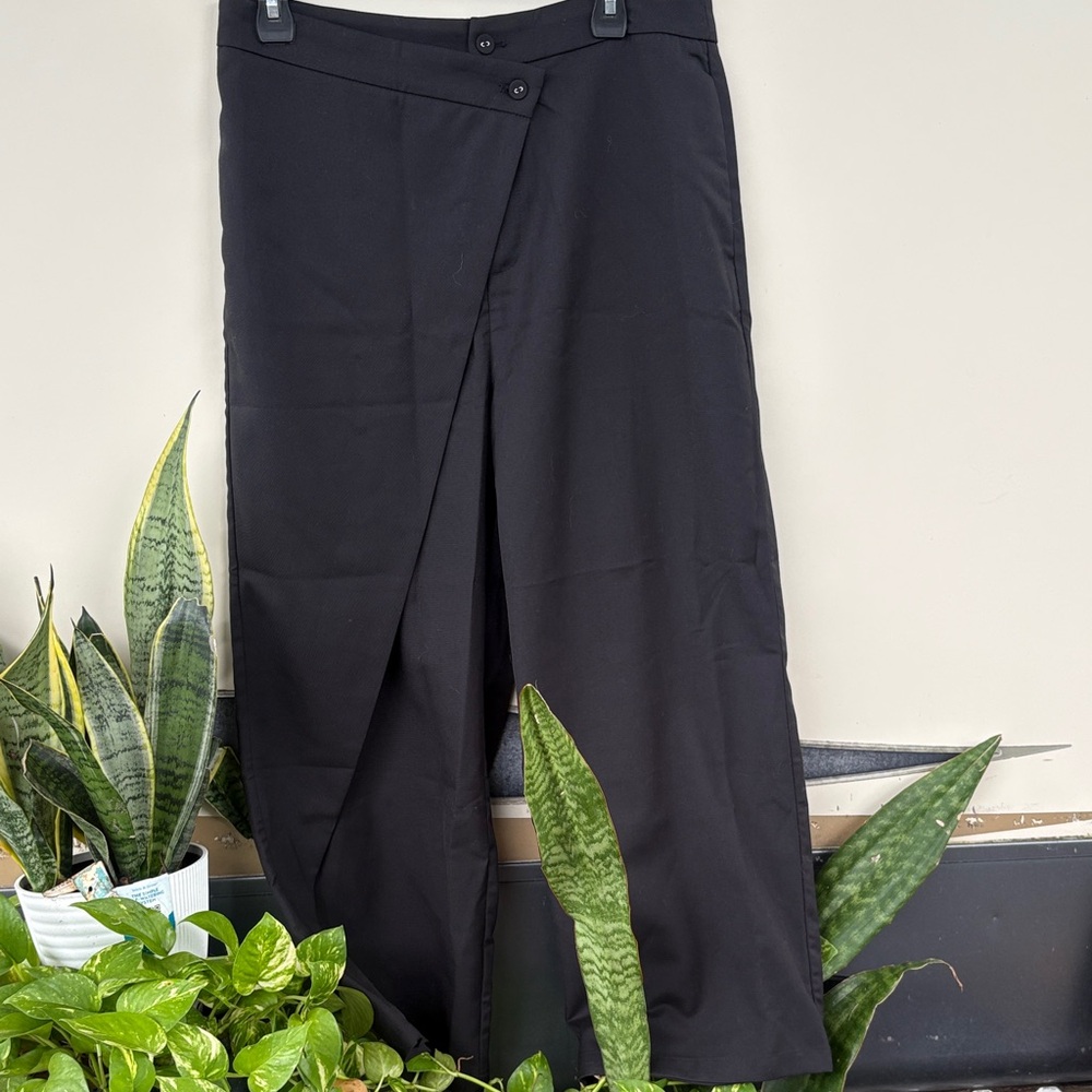 Commense Black Wide Leg Pants